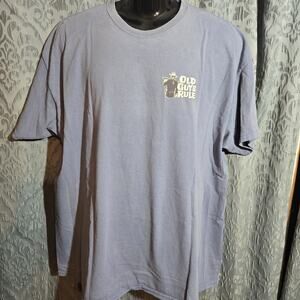 Old Guys Rule T-Shirt John Wayne "A Man's Got To Do" Western Blue 2012 Large L